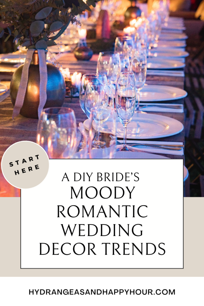 Image for a blog about moody romantic wedding decor.