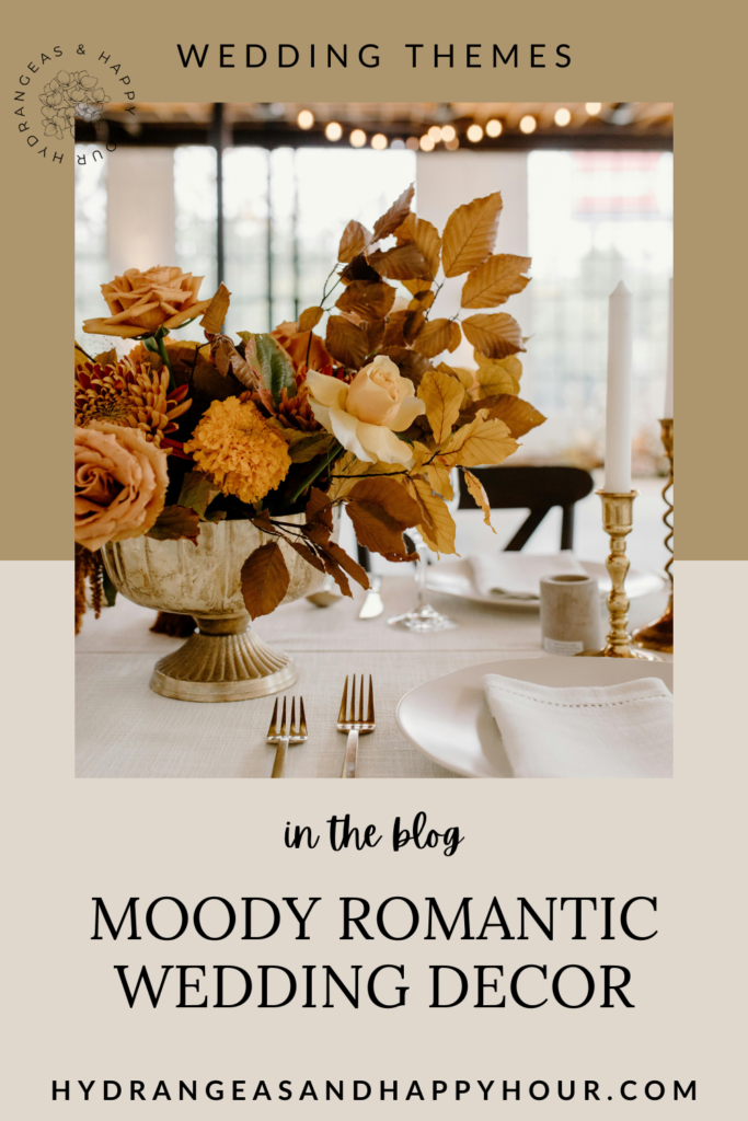 Image for a blog about moody romantic wedding decor.