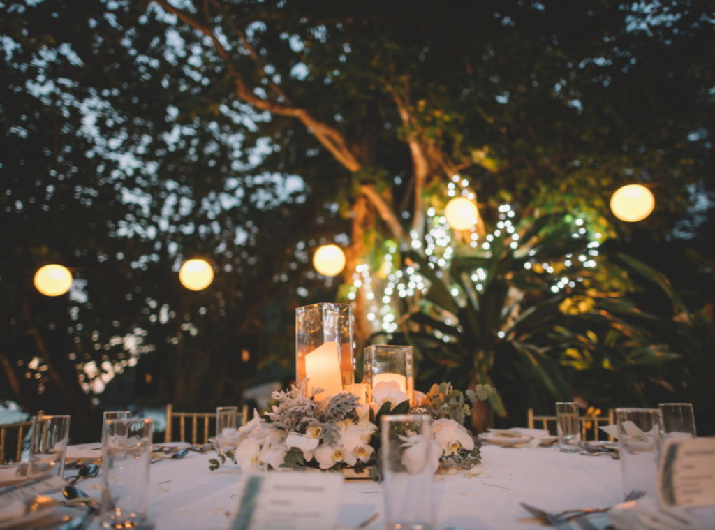 Image of a outdoor wedding venue.